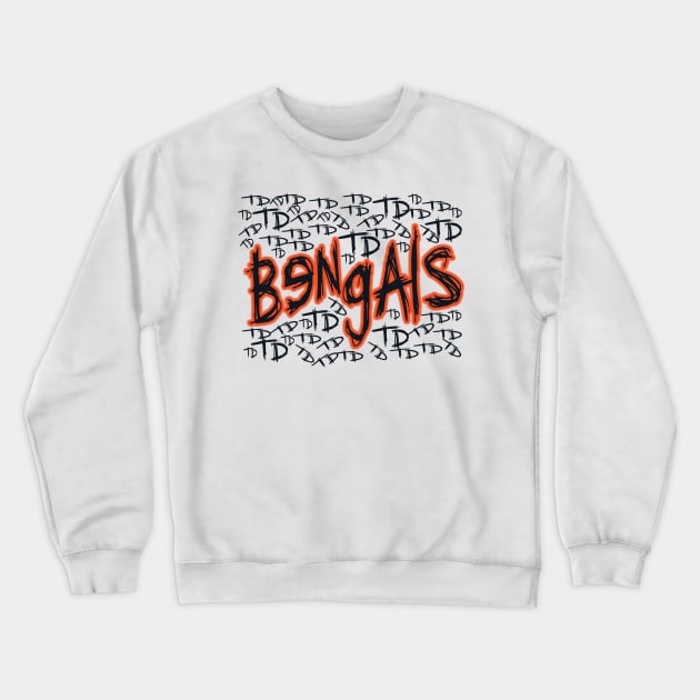 Gotham Bengals Joker Mashup! Crewneck Sweatshirt by OffesniveLine